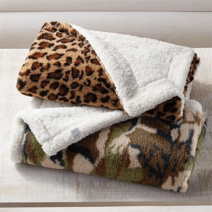 Leopard Faux Fur Blanket