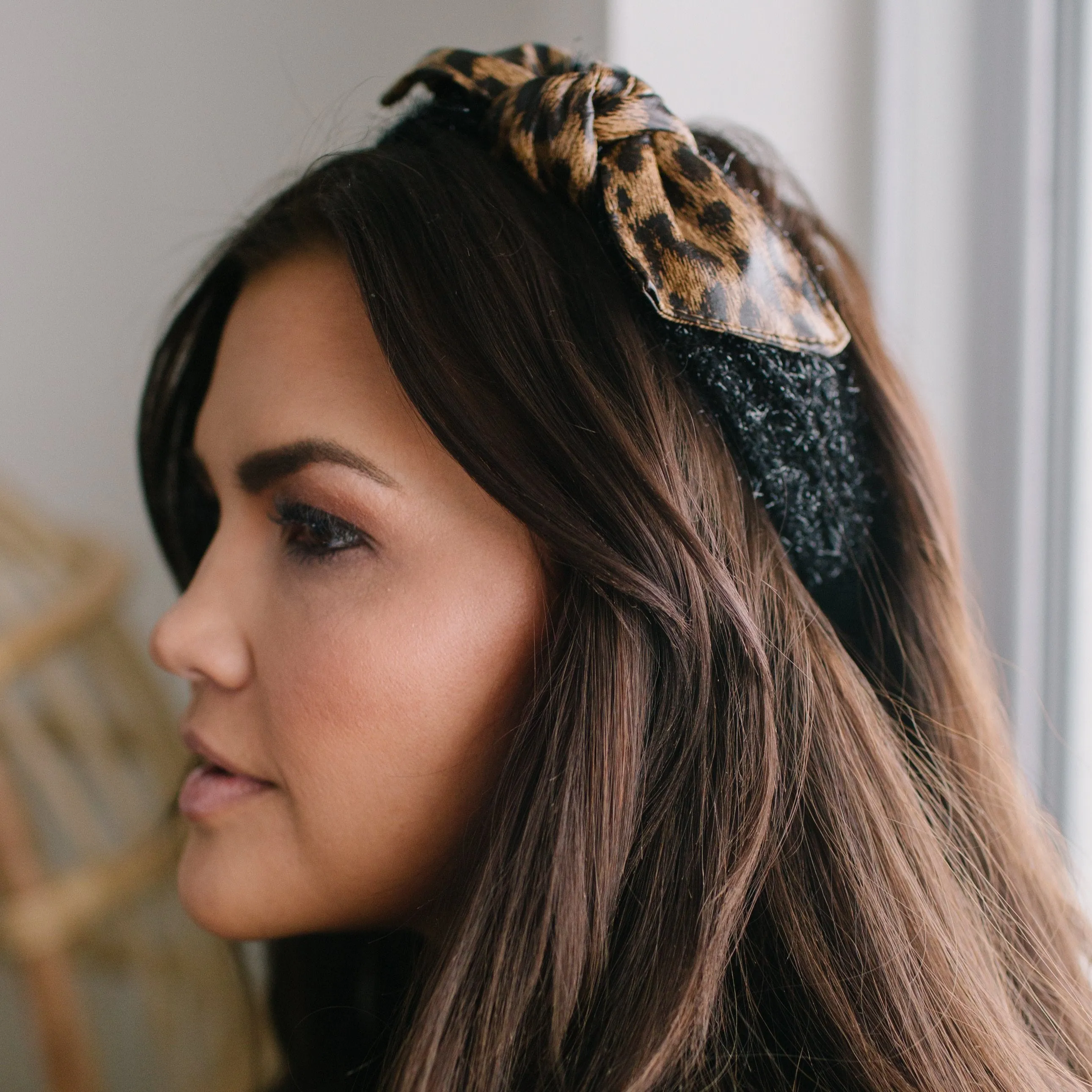 Leopard Faux Fur Headband