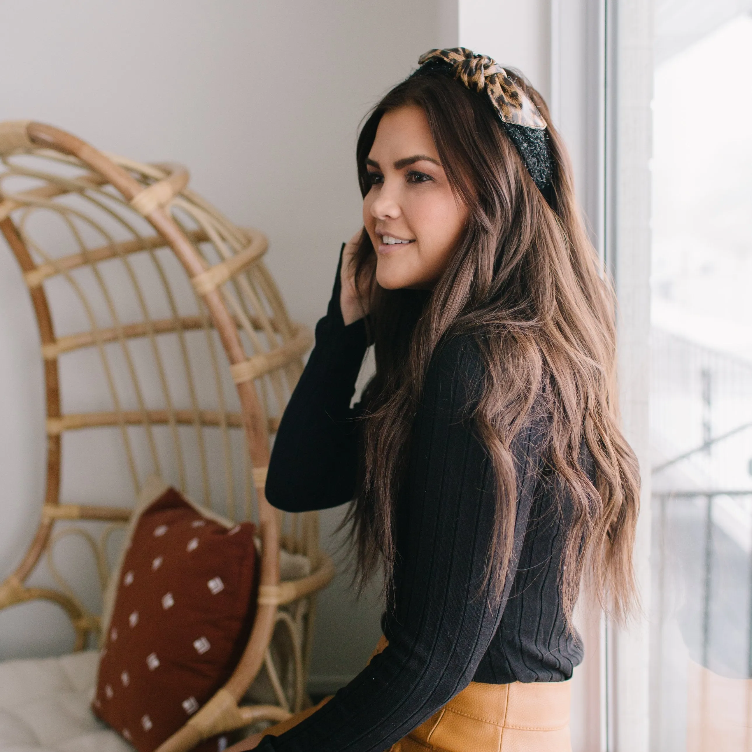 Leopard Faux Fur Headband