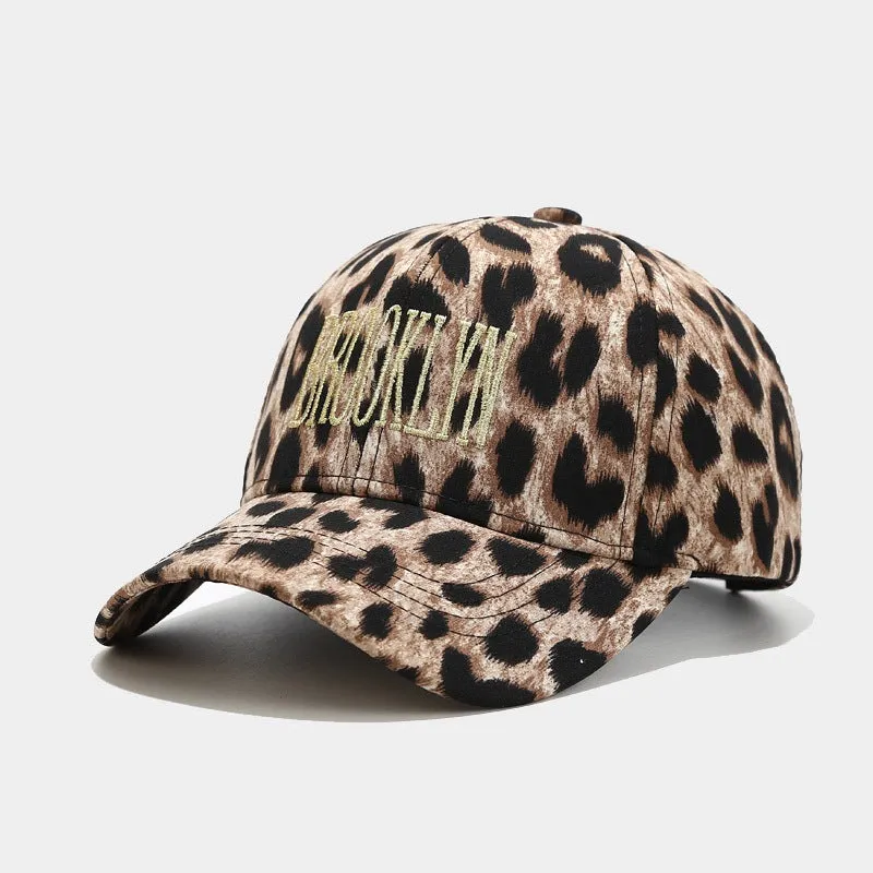 Leopard Fur Hat Baseball Cap