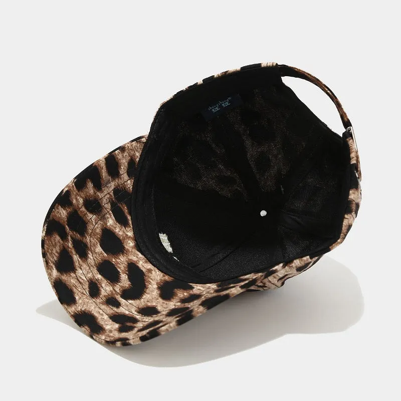 Leopard Fur Hat Baseball Cap