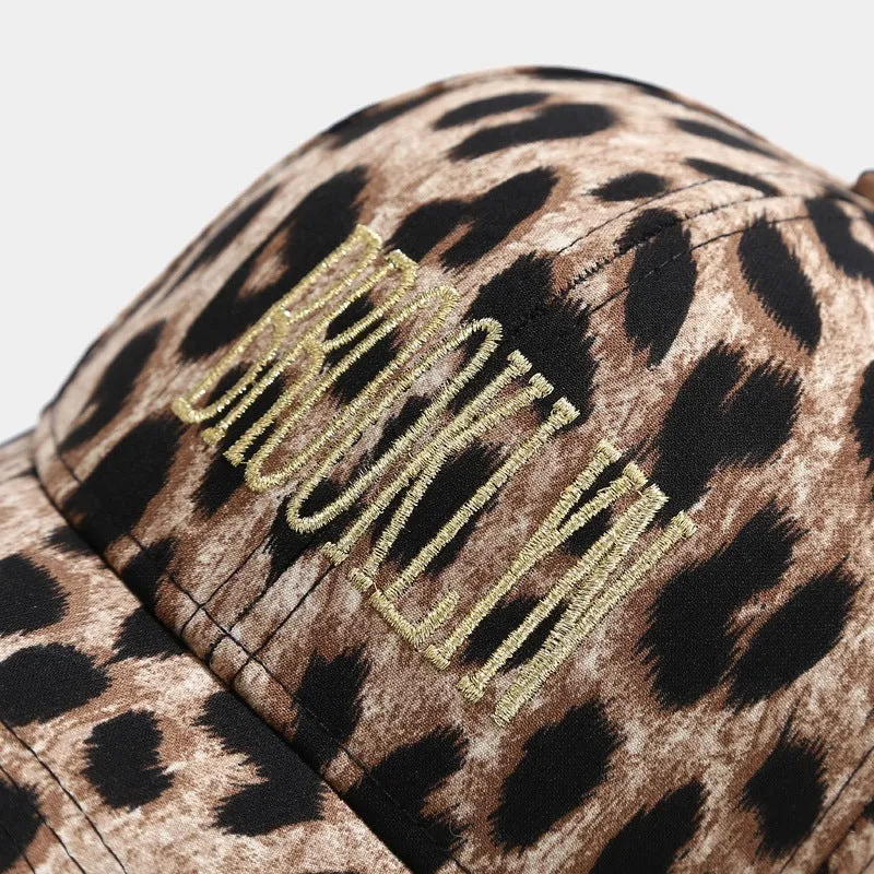 Leopard Fur Hat Baseball Cap