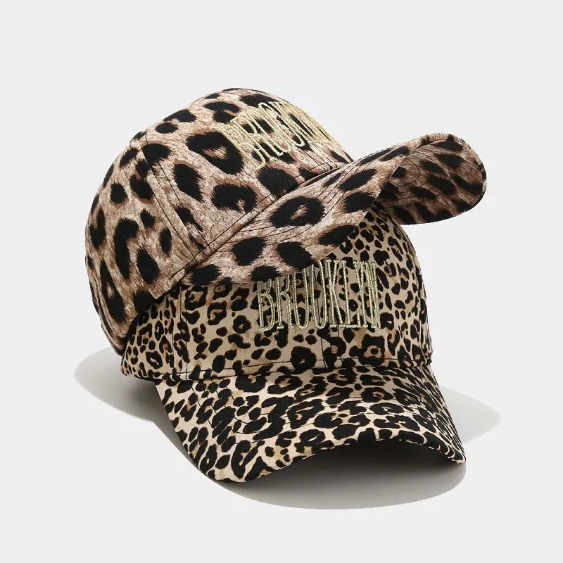 Leopard Fur Hat Baseball Cap