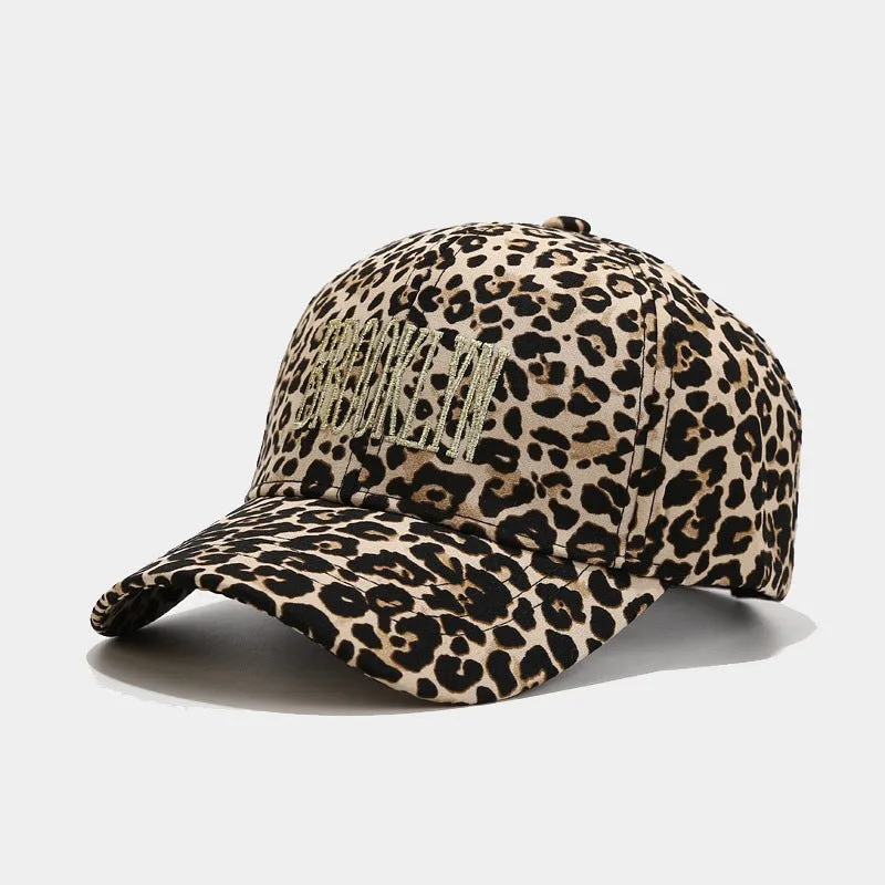 Leopard Fur Hat Baseball Cap