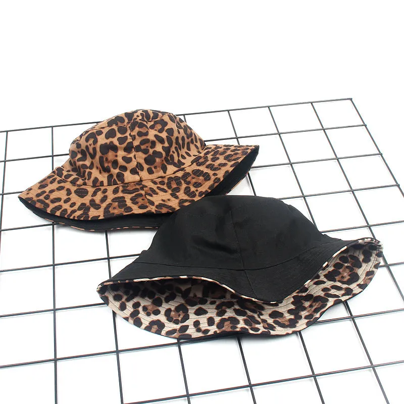 Leopard Fur Hat Spring Leisure Sun Hat