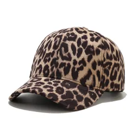 Leopard Fur Hat Spring Leopard Print Suede Baseball Cap