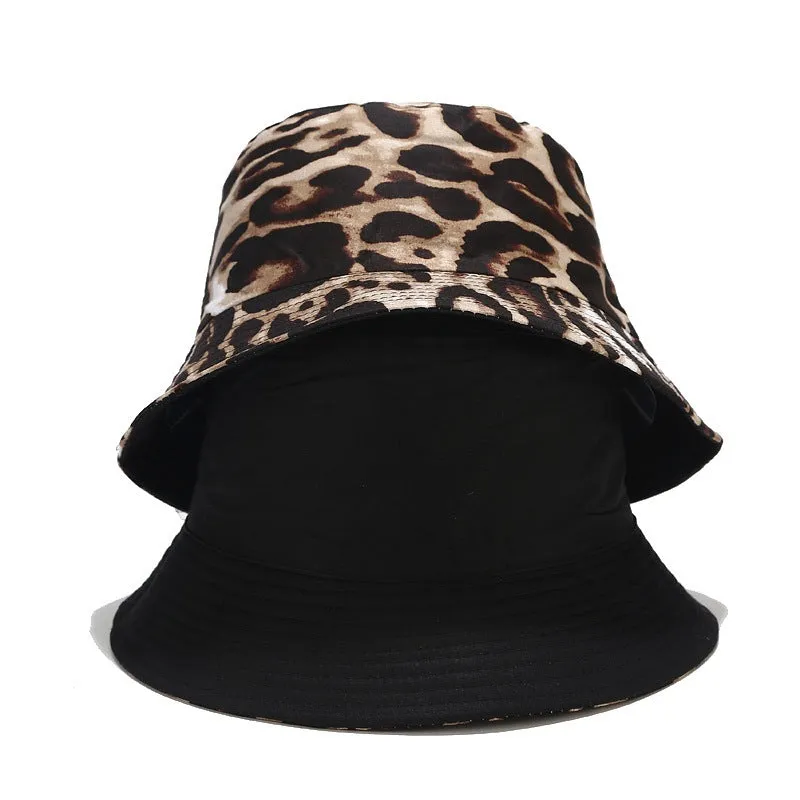 Leopard Fur Hat Summer Sun Hat