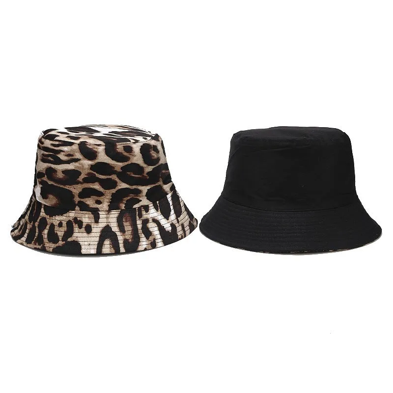 Leopard Fur Hat Summer Sun Hat