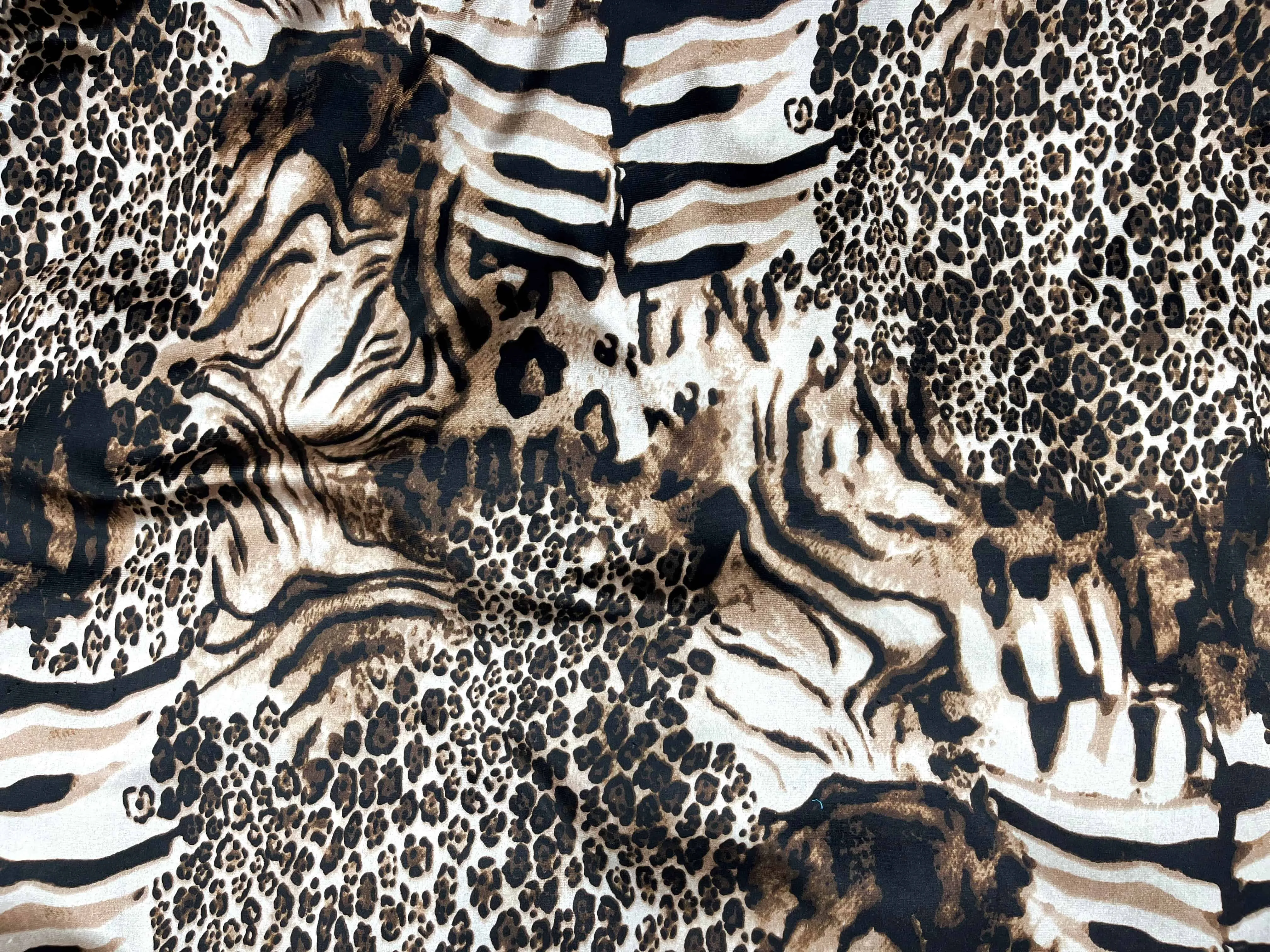 Leopard II - Stretch Printed Velvet Fabric