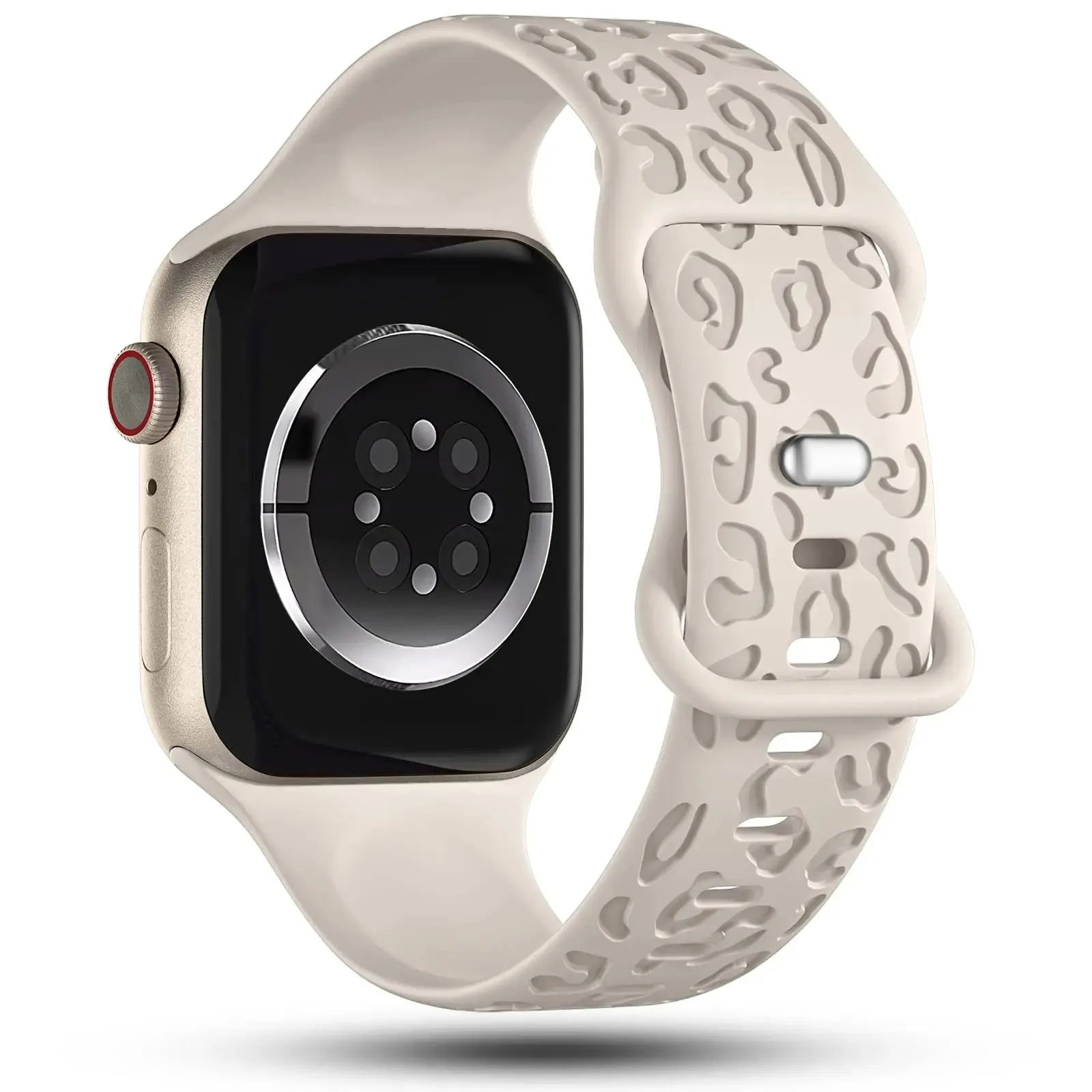 Leopard Luxe Silicone Band - The Wild Side of Apple Watch Accessories - Grey