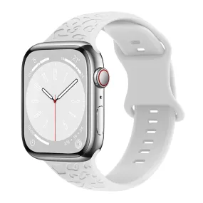 Leopard Luxe Silicone Band - The Wild Side of Apple Watch Accessories - White