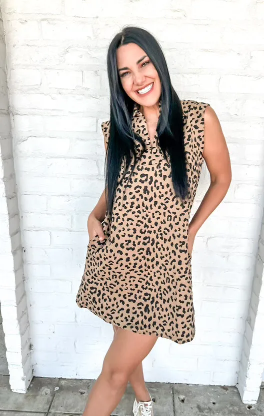 Leopard Season Dress Brown