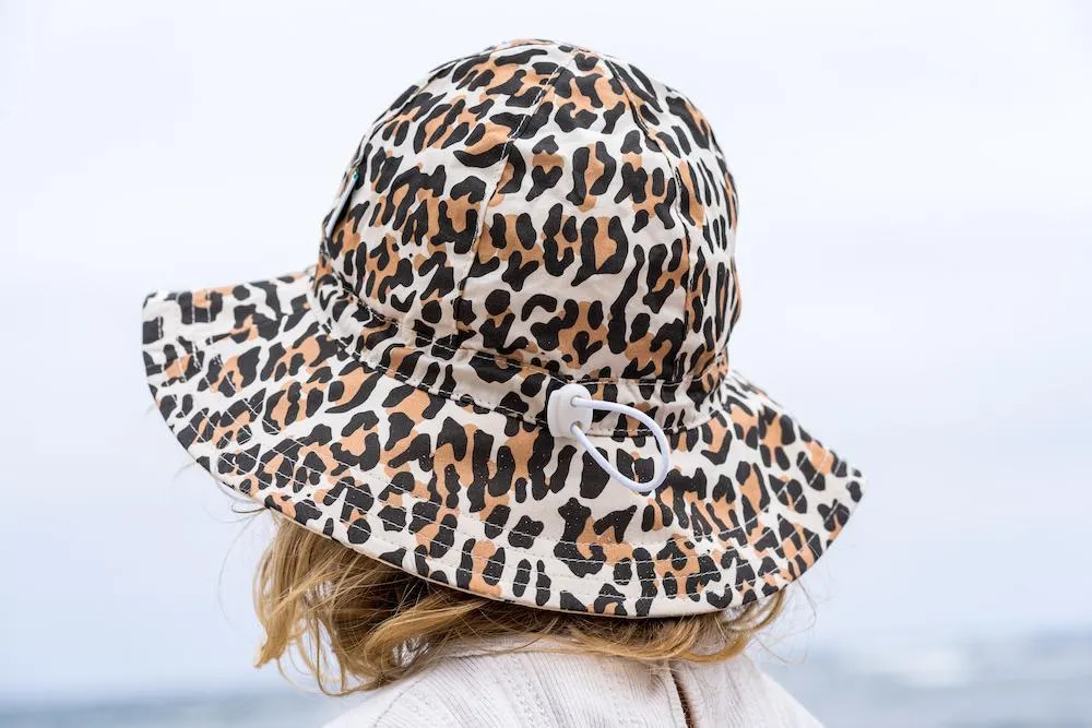 Leopard Wide Brim Sun Hat