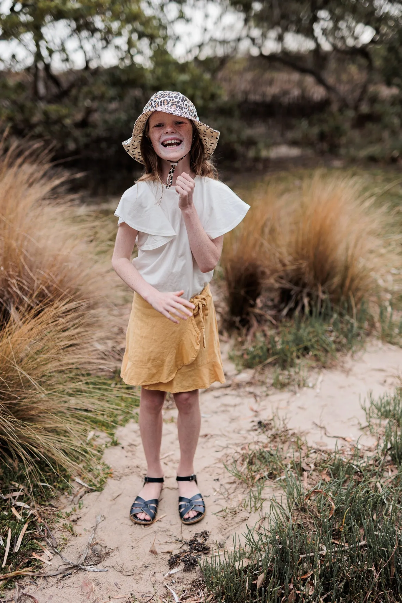 Leopard Wide Brim Sun Hat
