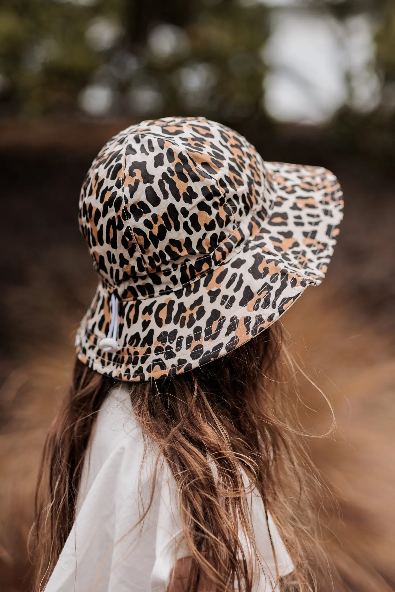 Leopard Wide Brim Sun Hat