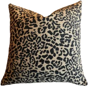 Leopard Woven Performance Chenille Pillow Cover / Animal Spots pillow / Cheetah Woven Throw Pillow Cover