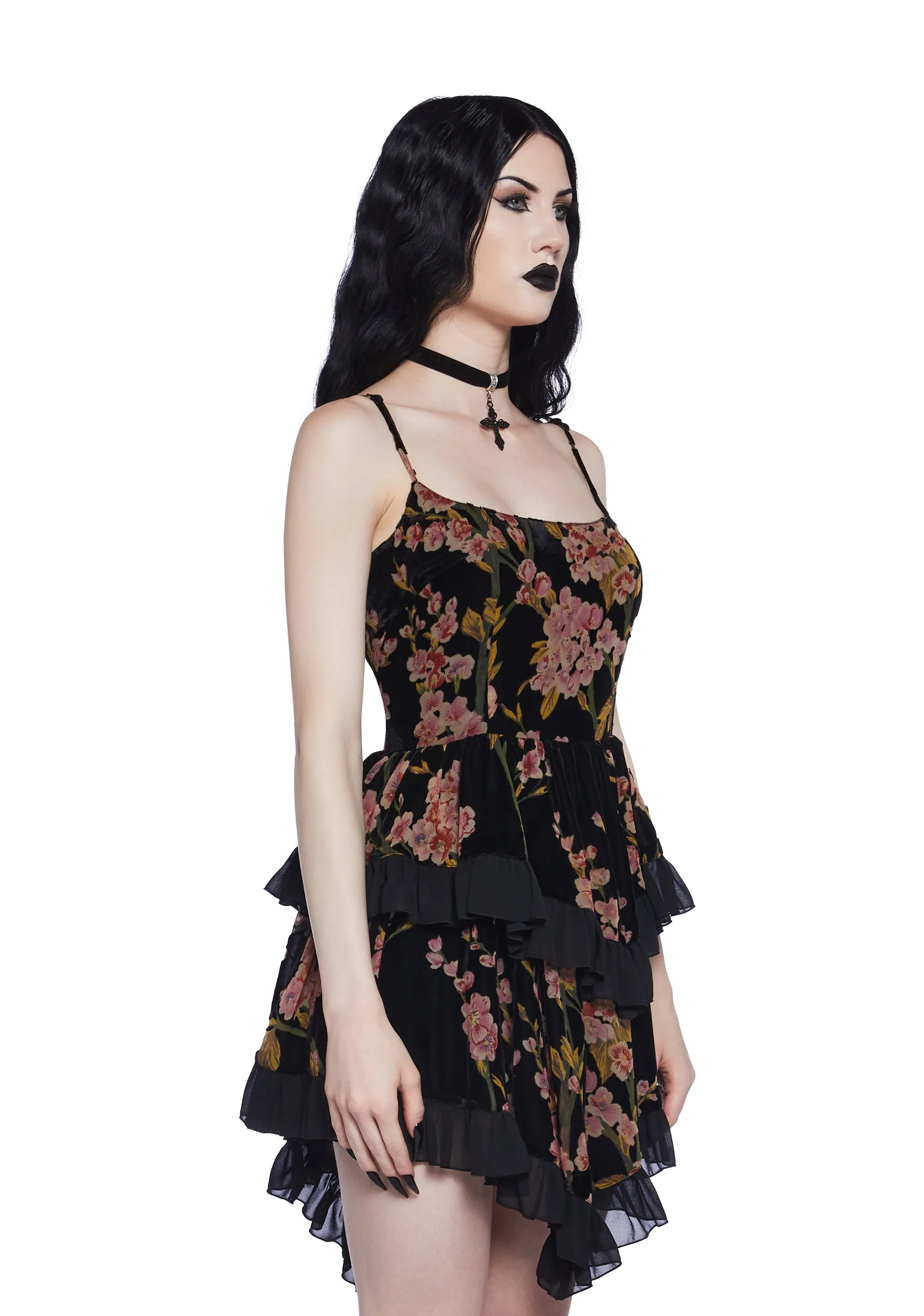 Magical Hearts Velvet Mini Dress