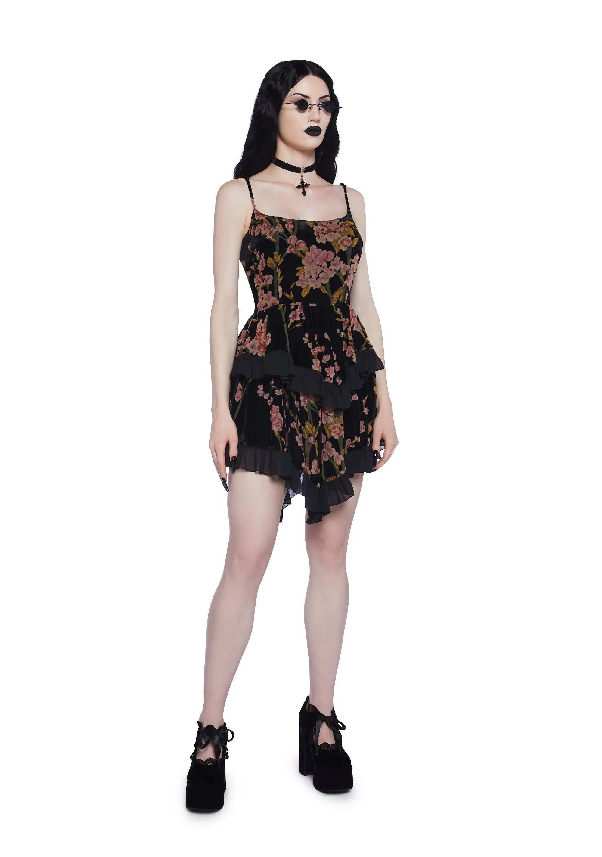 Magical Hearts Velvet Mini Dress