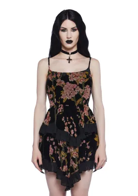 Magical Hearts Velvet Mini Dress