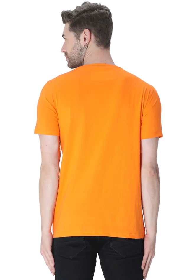Male Classic Crew T-Shirt | UC21 Orange Lord Parshuram Printed T-Shirt