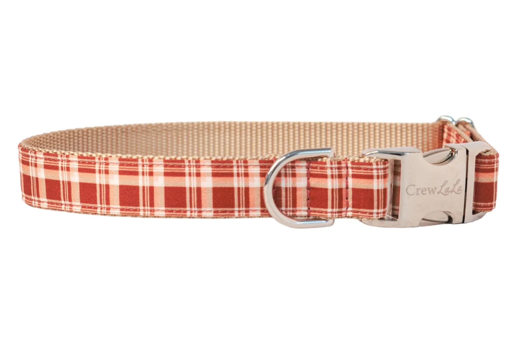 Maple Plaid Dog Collar