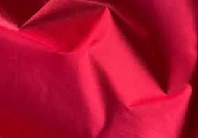 Maraschino Cherry Red Cotton Twill (Made in Italy)