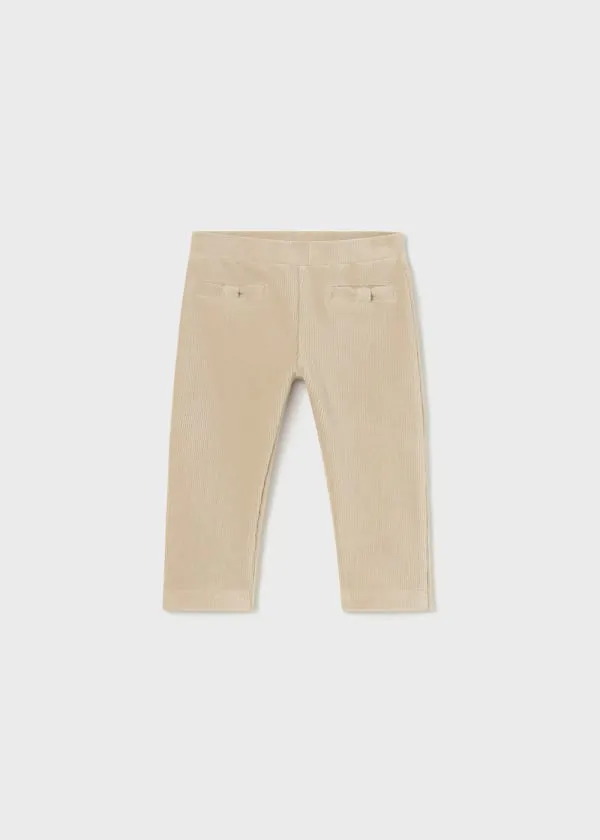 Mayoral Baby Basic Corduroy Pants in Sepia