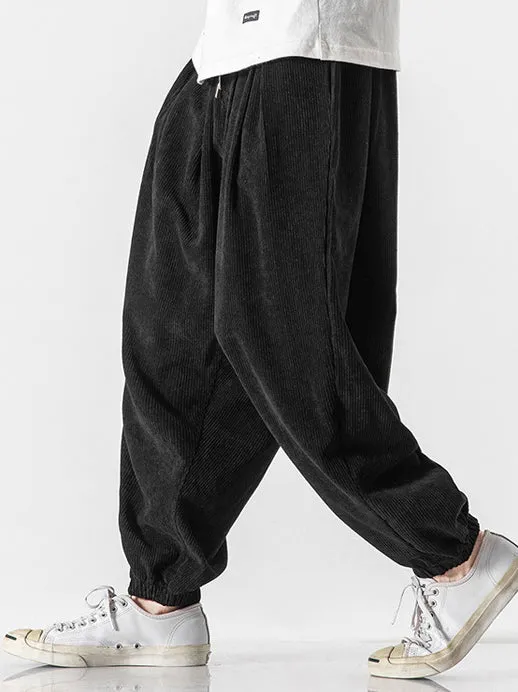 Men Corduroy Harem Pants