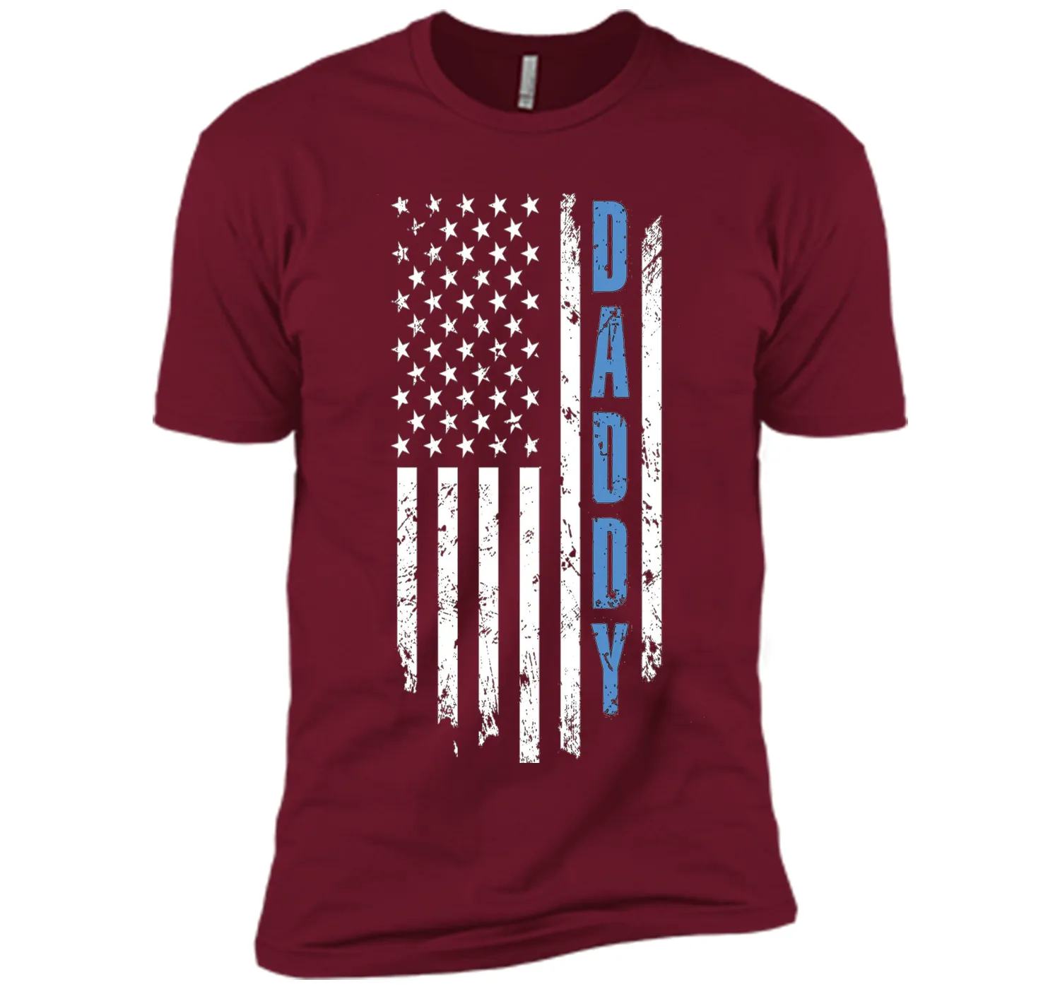 Men's Father's Day Gift Daddy Shirt Daddy American Flag T-Shirt US