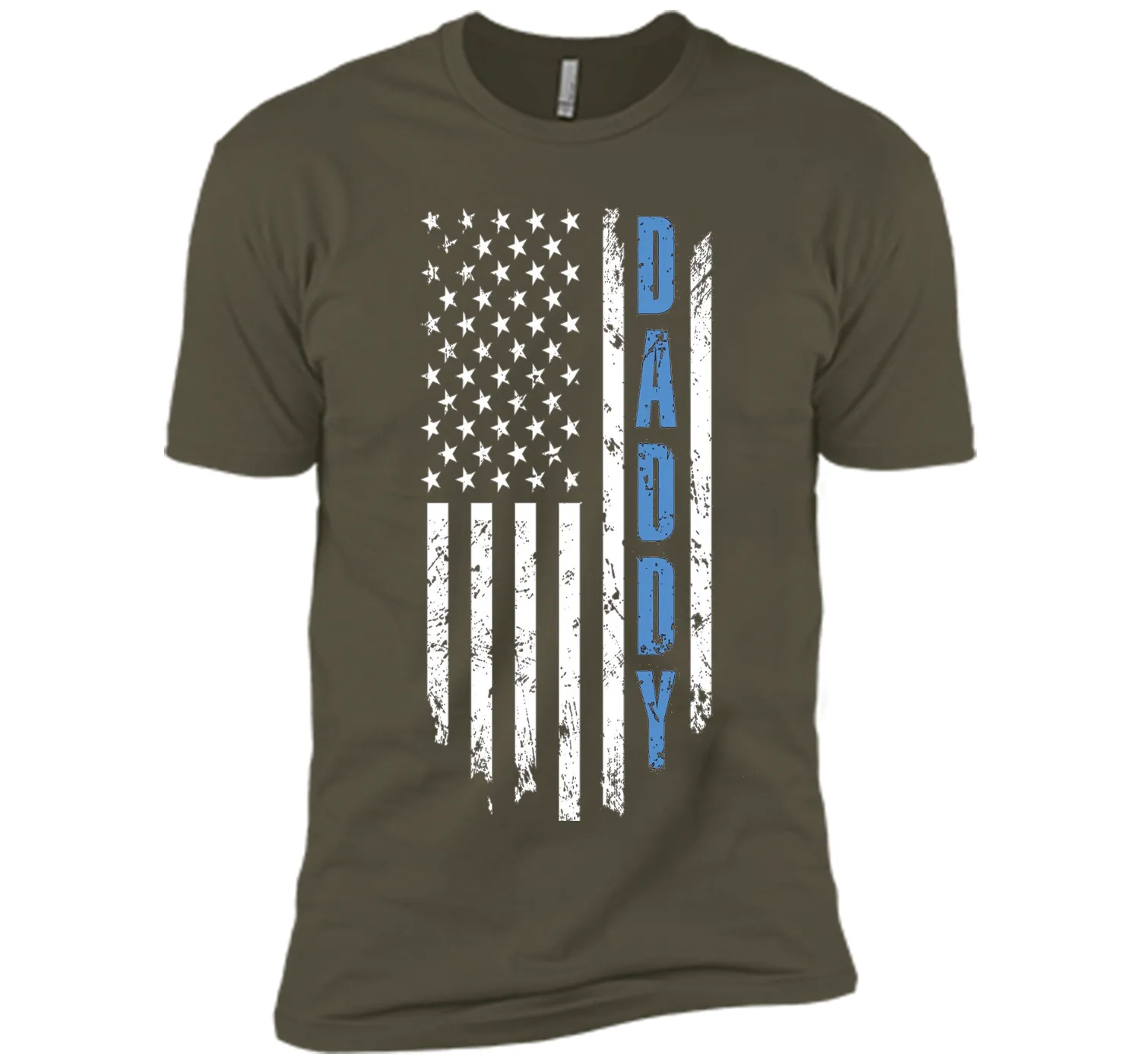 Men's Father's Day Gift Daddy Shirt Daddy American Flag T-Shirt US