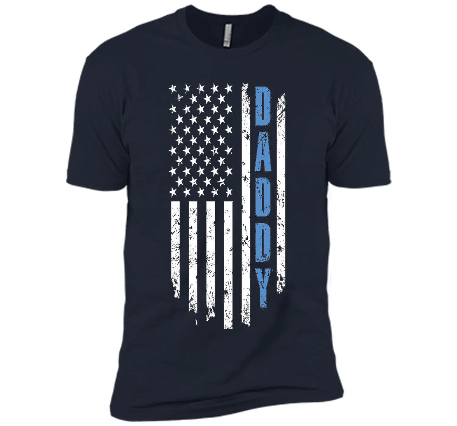 Men's Father's Day Gift Daddy Shirt Daddy American Flag T-Shirt US
