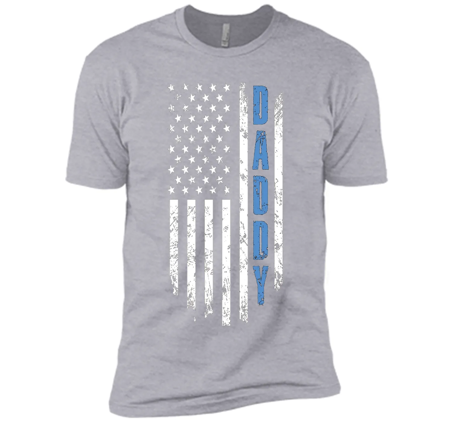 Men's Father's Day Gift Daddy Shirt Daddy American Flag T-Shirt US