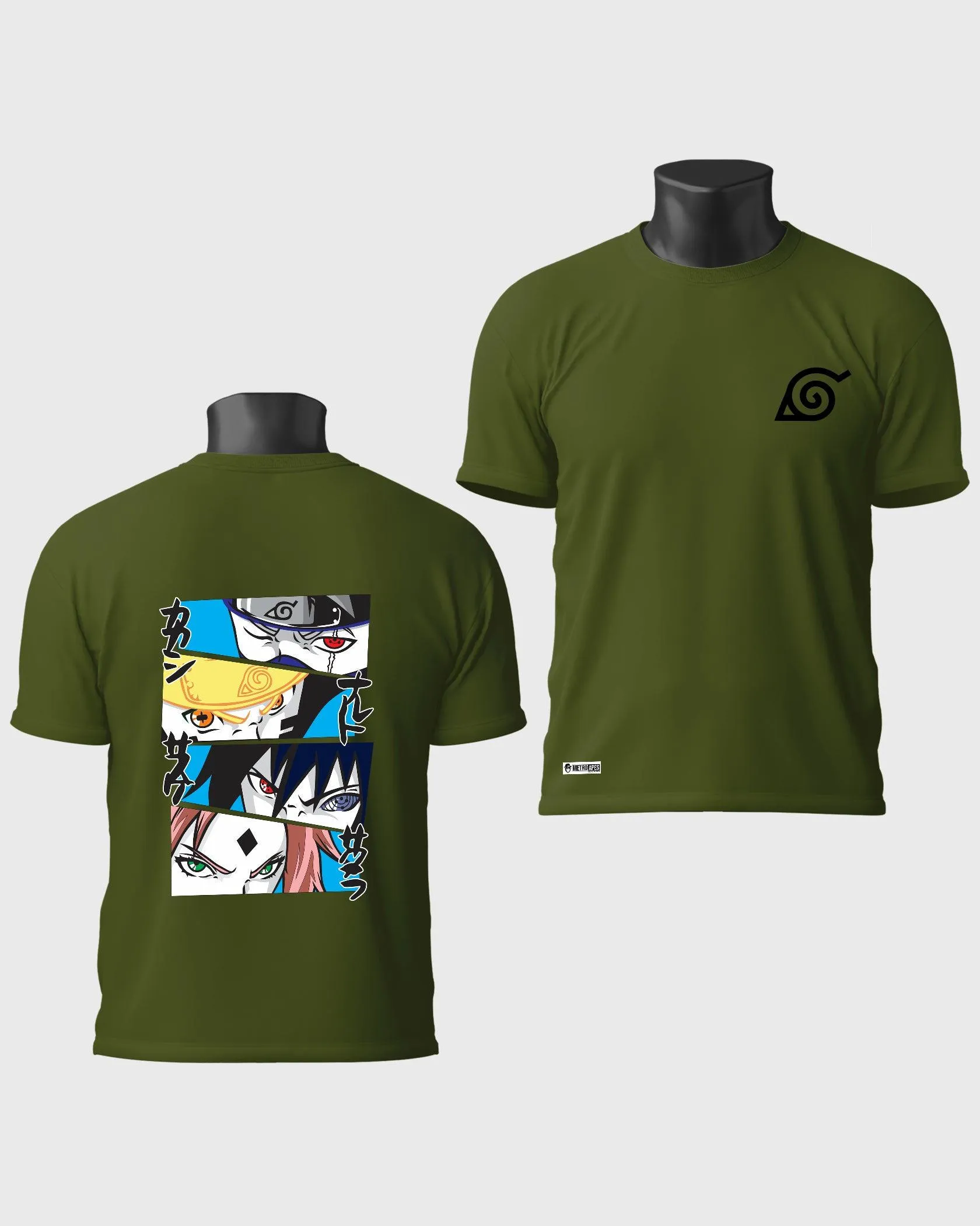 Mens Regular Tshirt Anime Naruto Naruto Friends