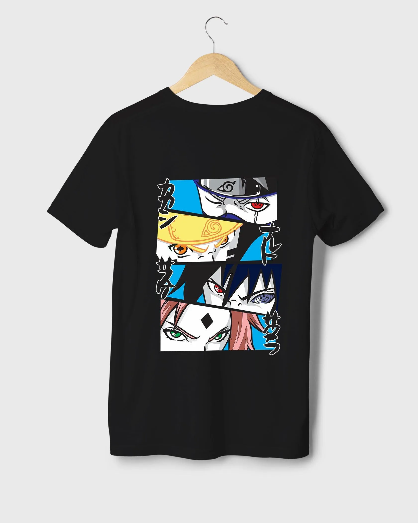 Mens Regular Tshirt Anime Naruto Naruto Friends