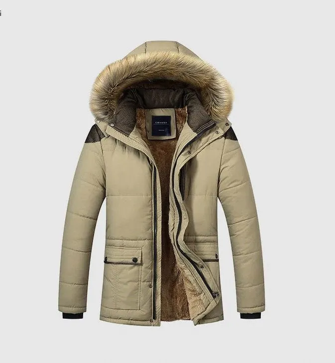 Men's Winter Thick Warm Hooded Parka