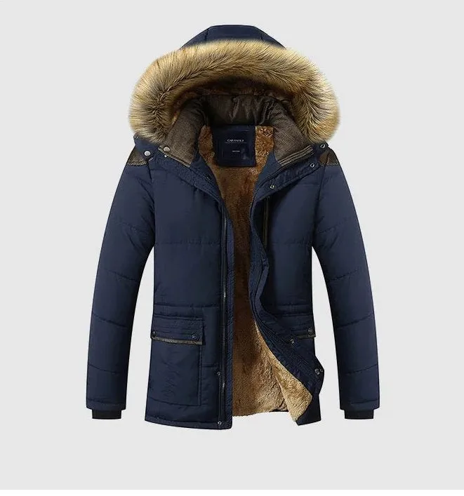 Men's Winter Thick Warm Hooded Parka