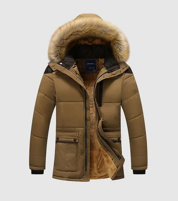 Men's Winter Thick Warm Hooded Parka