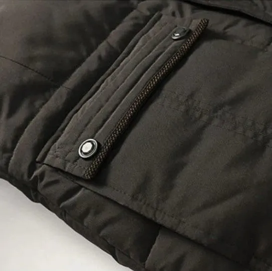 Men's Winter Thick Warm Hooded Parka