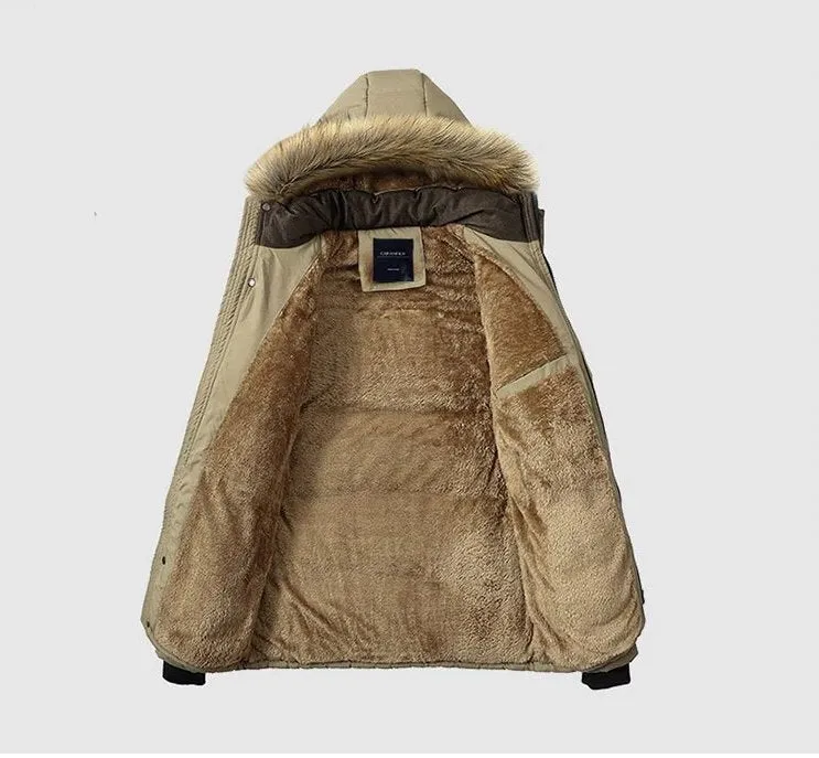 Men's Winter Thick Warm Hooded Parka