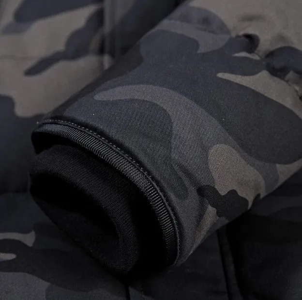 Men's Winter Warm Camouflage Hooded Parka