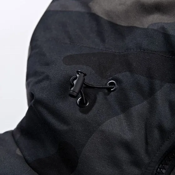 Men's Winter Warm Camouflage Hooded Parka