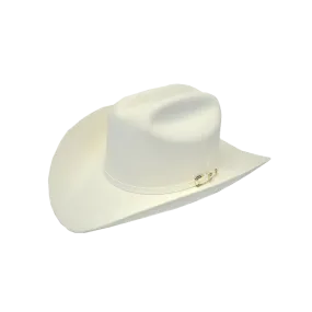 Milano Hats 10x Oro Blanco White Fur Felt Hat