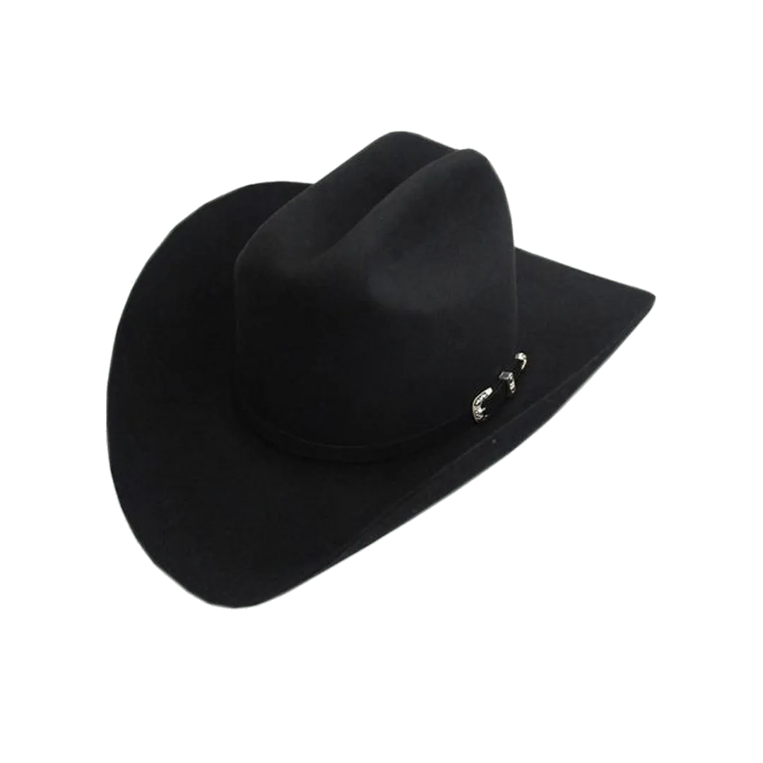 Milano Hats 10x Oro Negro Black Fur Felt Hat