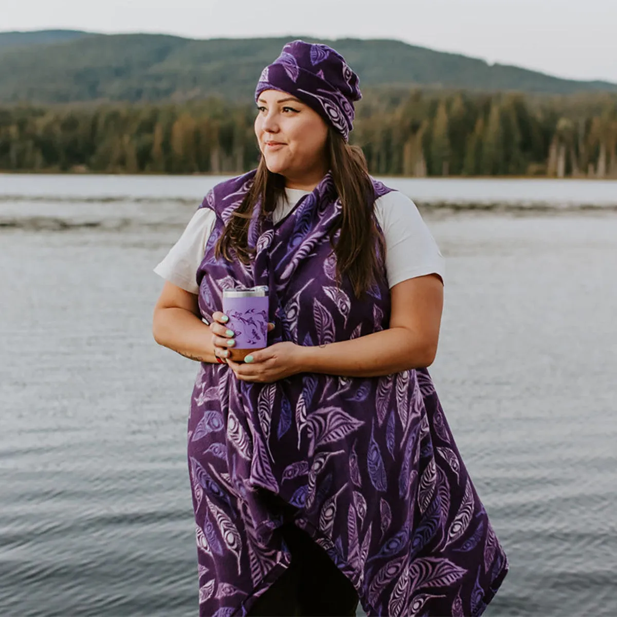 Multi-Use Fleece Cape - Feather by Simone Diamond
