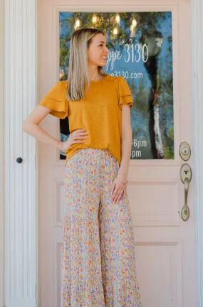Natural Day on The Greens Crinkle Wide Leg Palazzo Pants