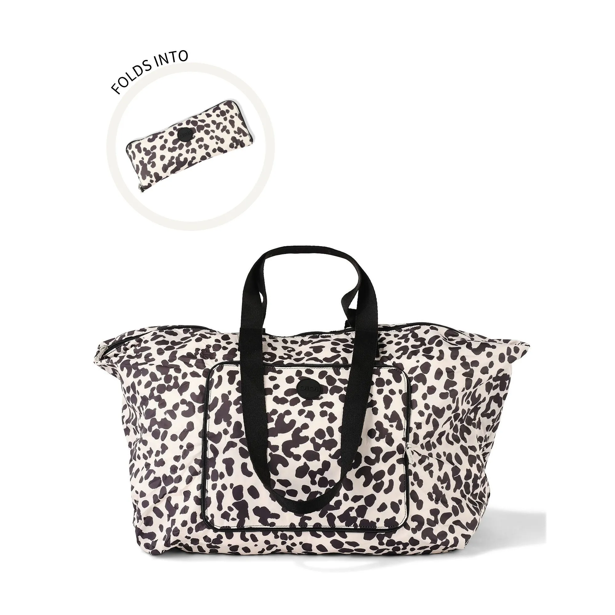 OiOi Fold-Up Tote - Leopard