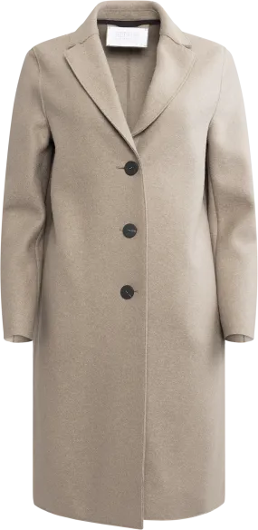 Overcoat Pressed Wool - Taupe