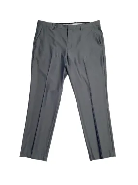 Perry Ellis Mens Modern fit Dress Pants 38 / 32 Grey Solid Stretch