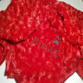 Personalised Pet Blanket - Red