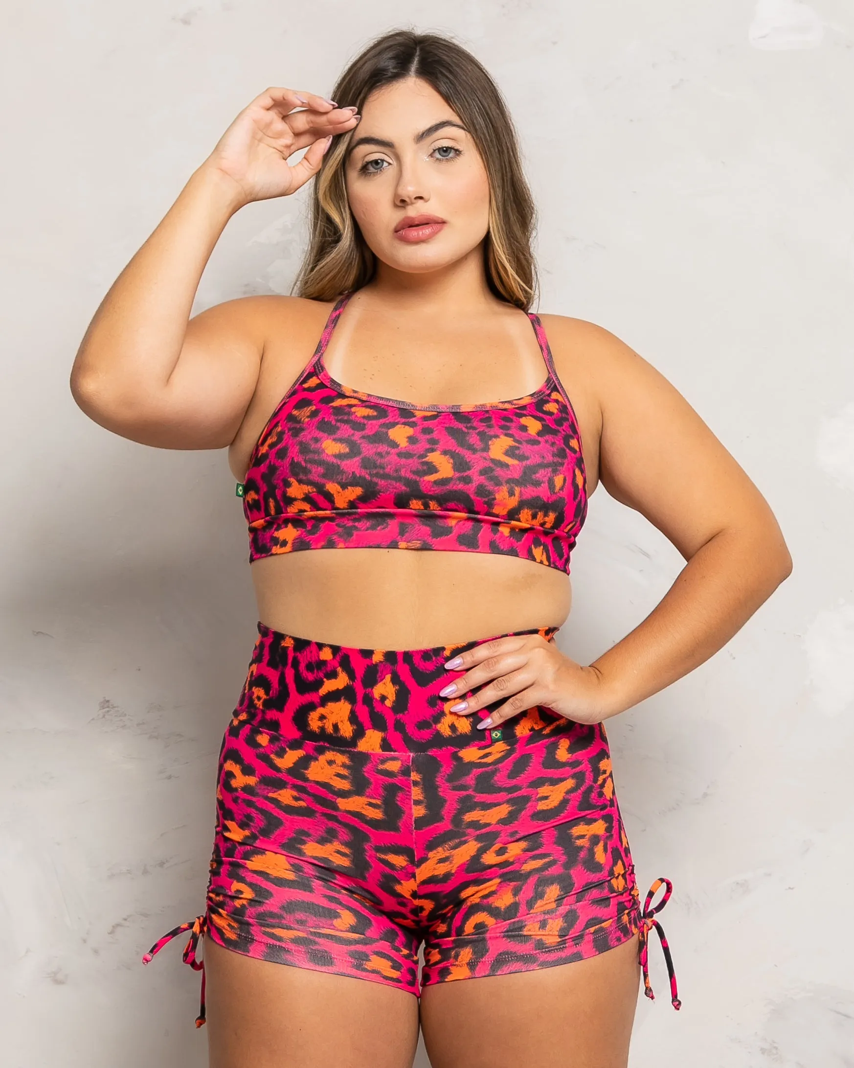 Pink Leopard Sports Bra